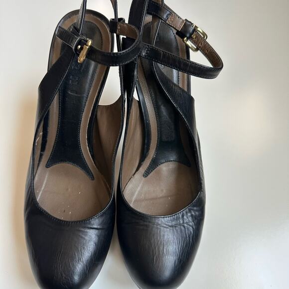 Marni Black Chunky Slingback Heels - Picture 13 of 16
